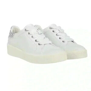 Neutralizer Morrison Bliss Bridal Sneakers White Lace-Up Size 10W Pearls Gems